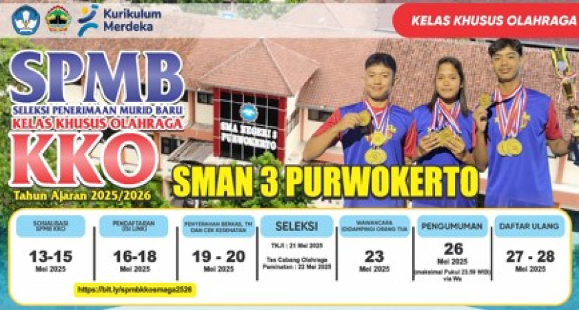 SPMB KKO SMAN 3 PURWOKERTO TAHUN PELAJARAN 2025/2026